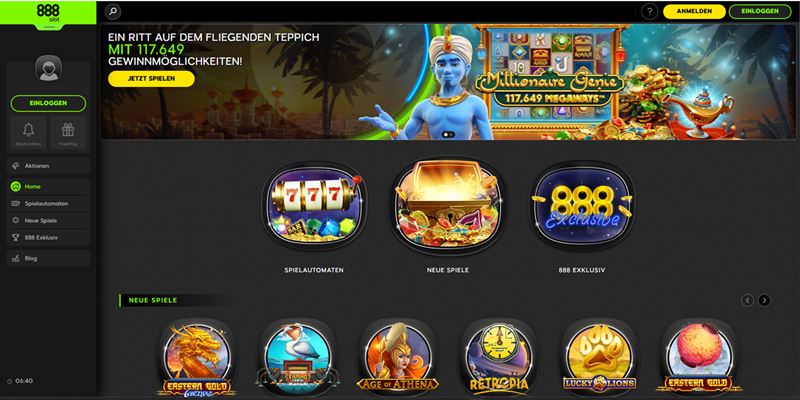 888Slots Casino Test