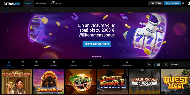 AstralBet Casino Test