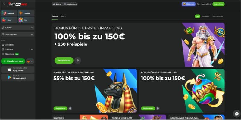 Betonred Casino Bonus