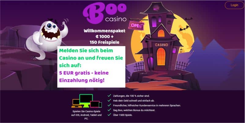 Boo Casino Bonus