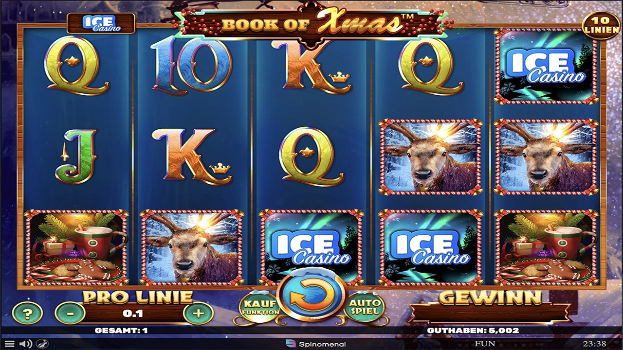 Book Of Xmas - Ice Casino von Spinomenal