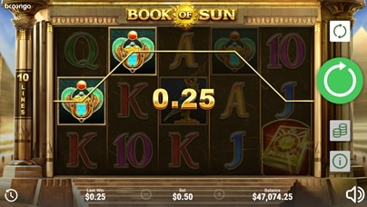 Book of Sun Spielautomat Gewinn