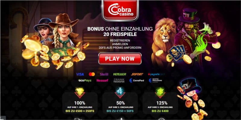 Cobra Casino Bonus