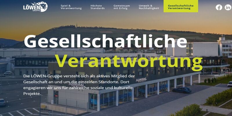 LÖWEN ENTERTAINMENT zeigt soziale Verantwortung. 