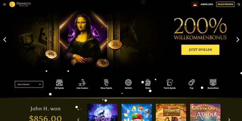Davincis Gold Casino Test