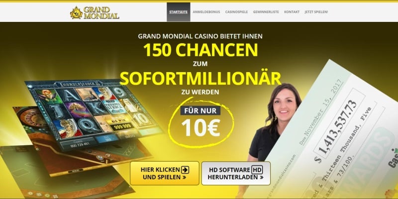 Grand Mondial Casino Bonus