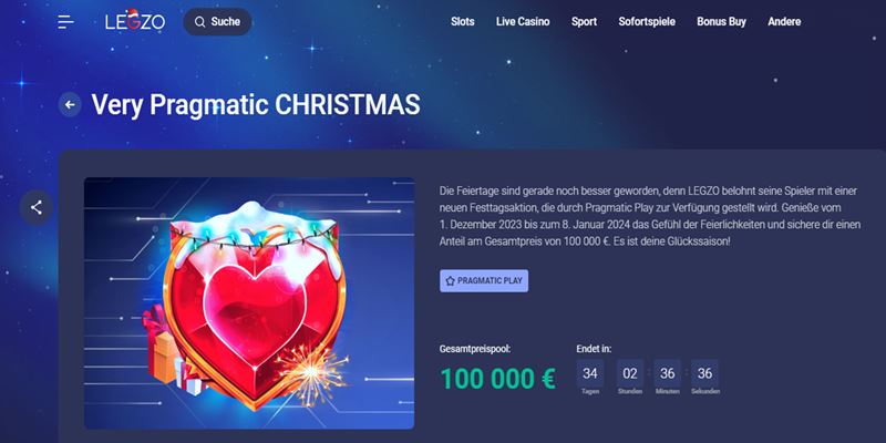 Legzo Weihnachtspromotion 2023 