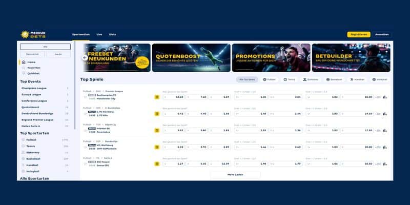 Merkur Bets erhält Sportwettenangebote von Tipwin.
