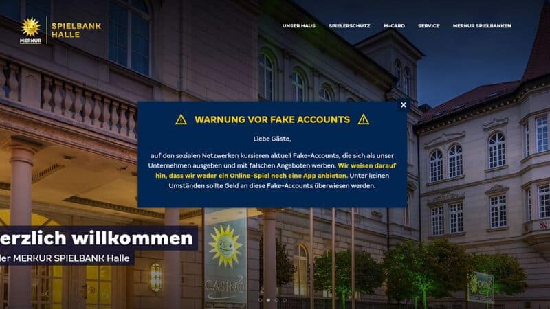Merkur Spielbank Fake Accounts