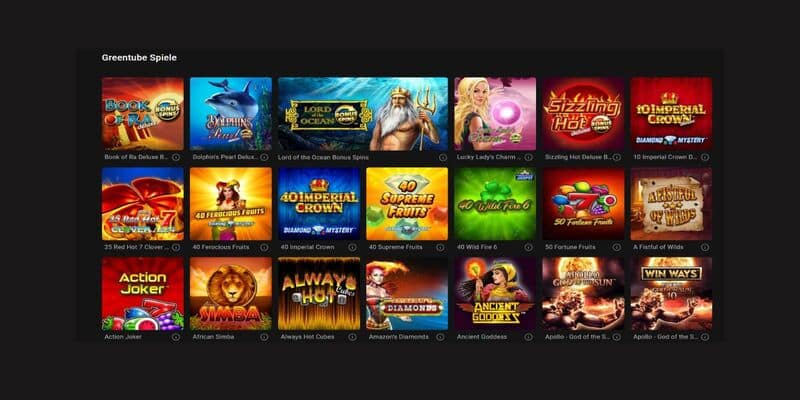 Novoline Online Casino führt alle Greentube Slots.