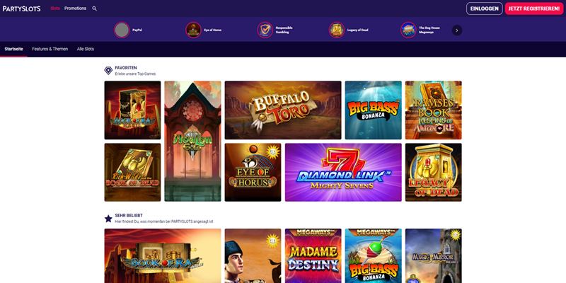 PartySlots Casino Test