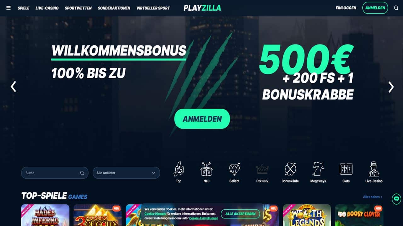 Playzilla Casino Test