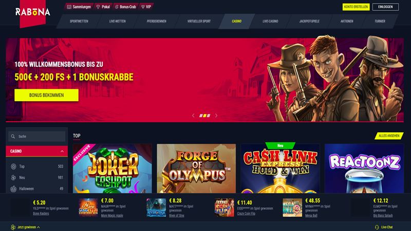 Rabona Casino Test