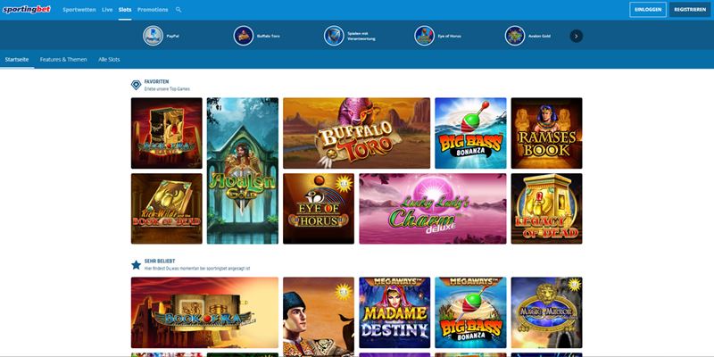 Sportingbet Casino Test