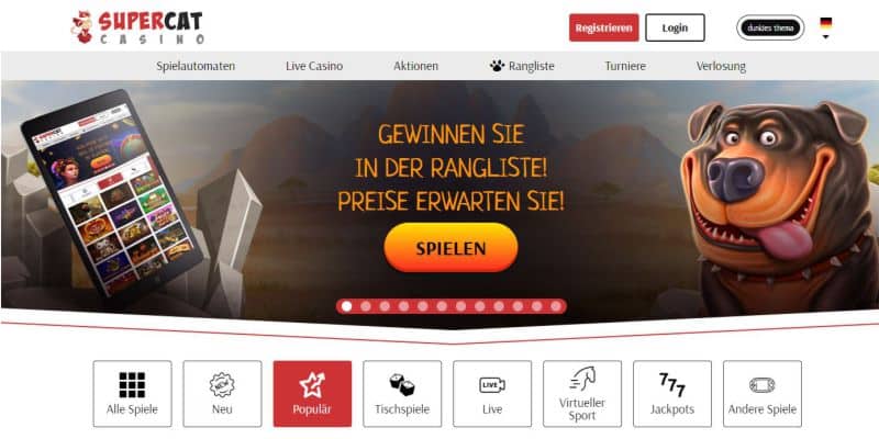 Supercat Casino gratis Bonus