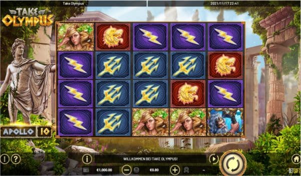 Take Olympus Slot Gewinn