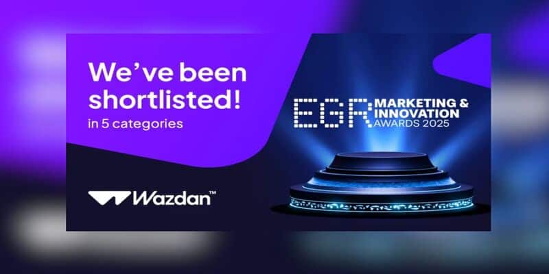 Wazdan bei den EGR Marketing & Innovation Awards fünffach nominiert.