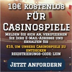 White Lion Casino Bonus Code