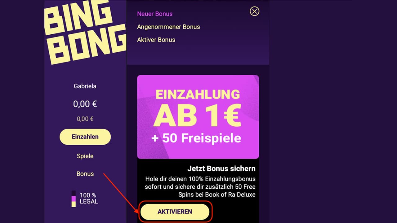 BingBong Casino 50 Freispiele auf Sizzling Hot mit Verifizierung