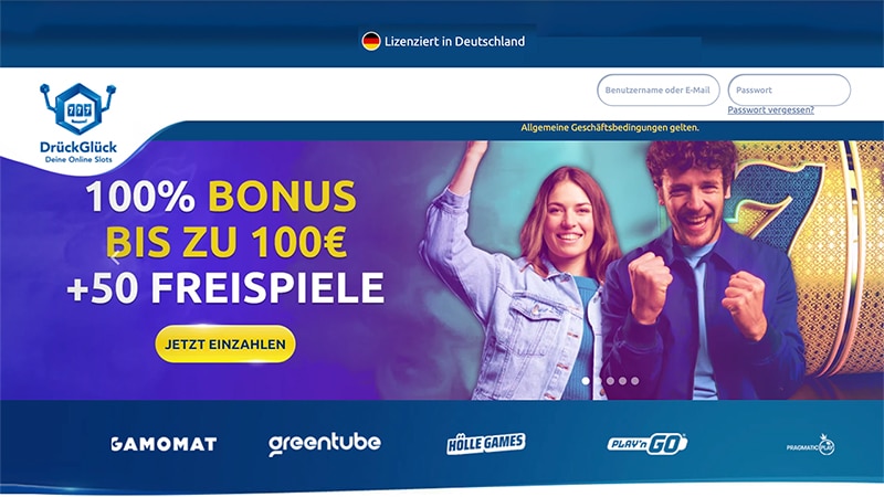 DrückGlück Casino Erfahrungen, Test und Bewertung